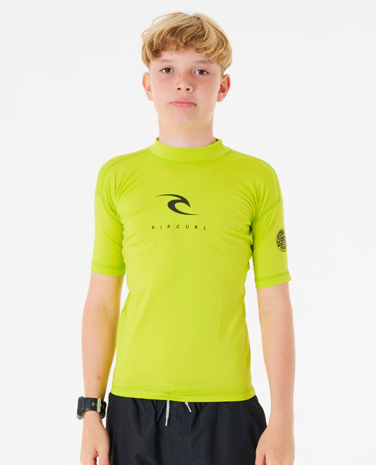 Lycra Rip Curl Corp Short Sleeve UV Boy
