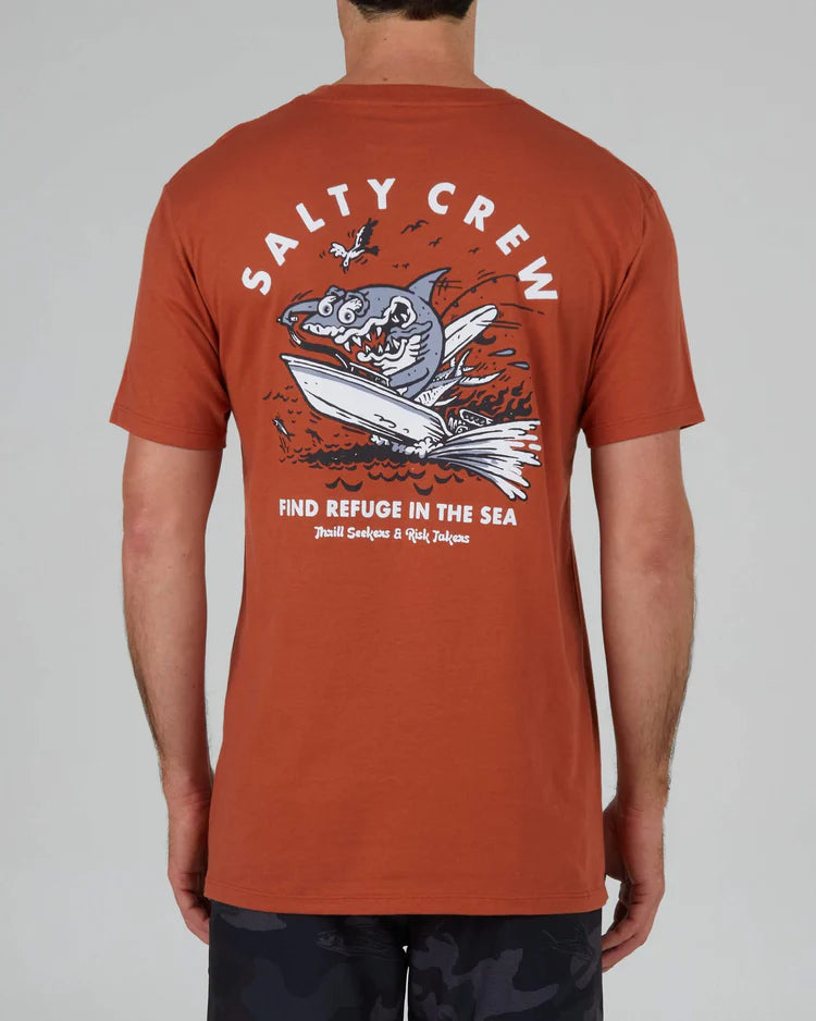 T-shirt Salty Crew Hot Rod Shark Premium