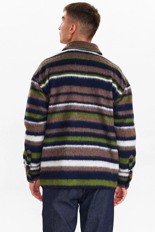 Camicia Flanella Anerkjendt Akkarsten Stribe Overshirt