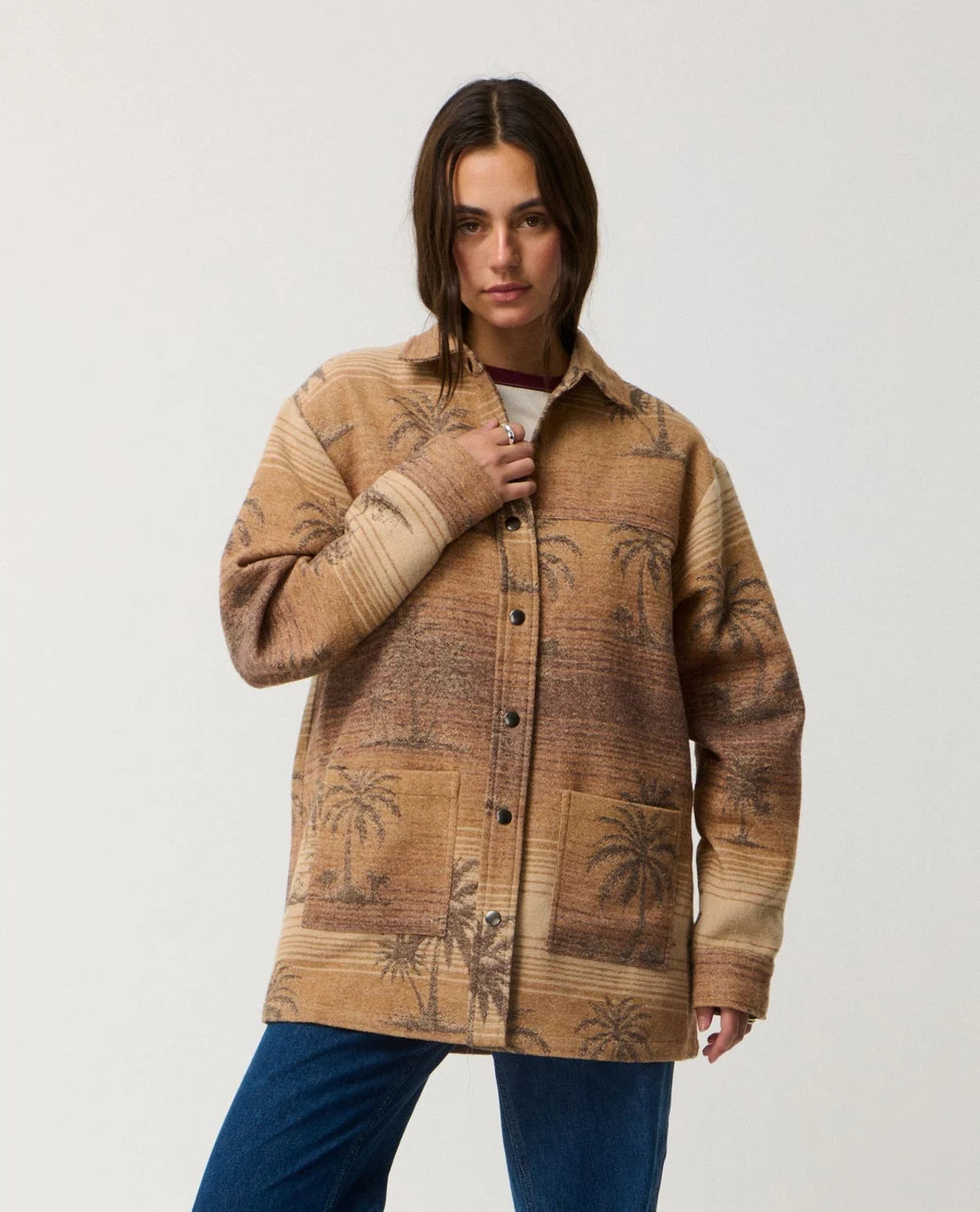 Giacca Rip Curl Retrò Swell Jacquard Shacket