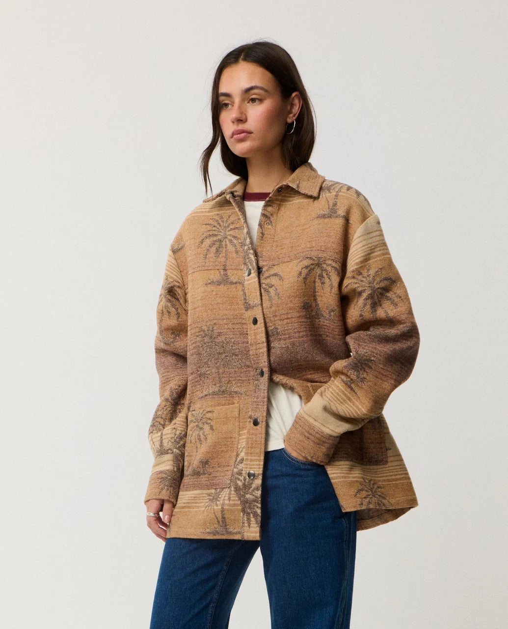 Giacca Rip Curl Retrò Swell Jacquard Shacket