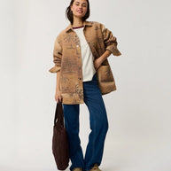 Giacca Rip Curl Retrò Swell Jacquard Shacket