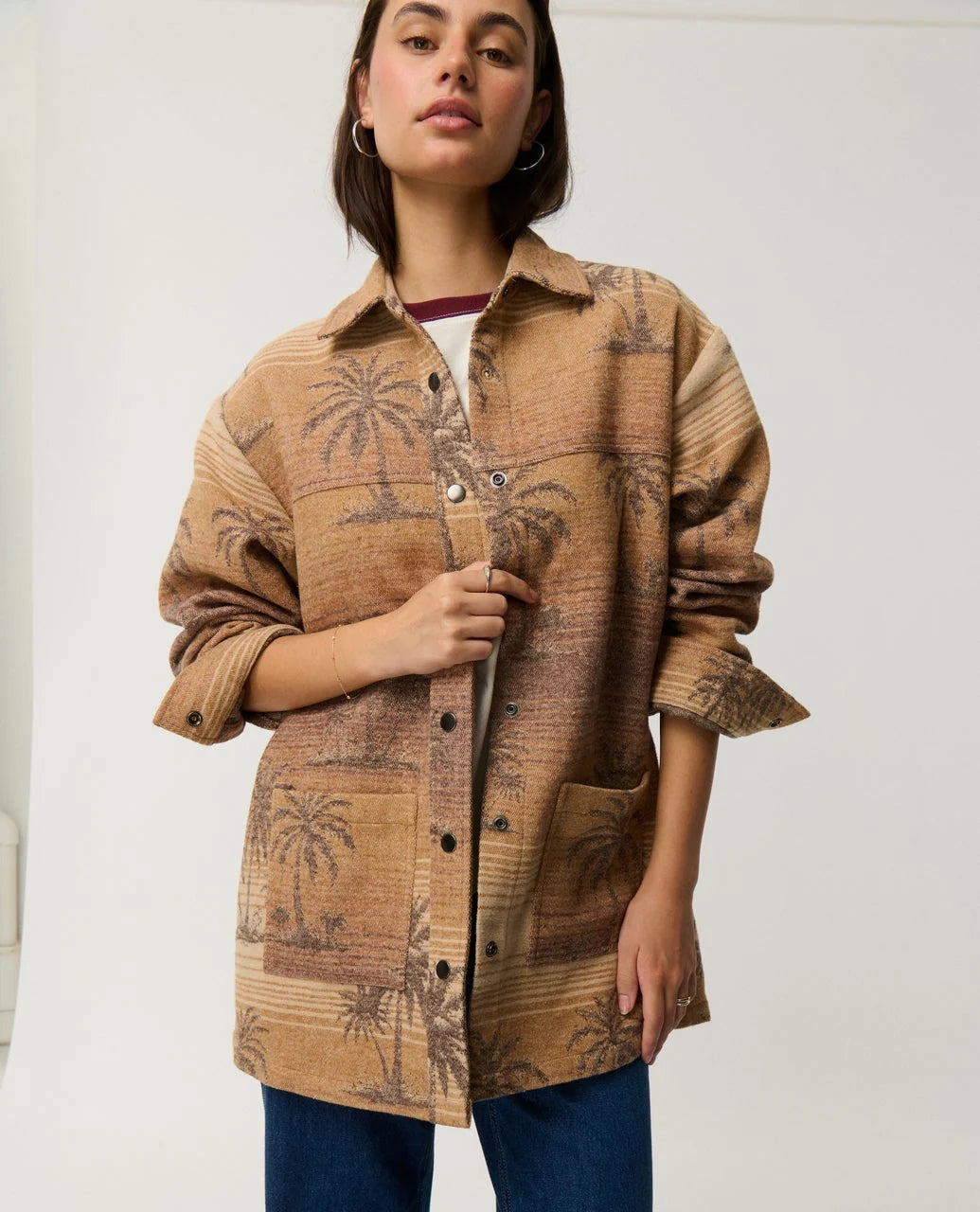 Giacca Rip Curl Retrò Swell Jacquard Shacket