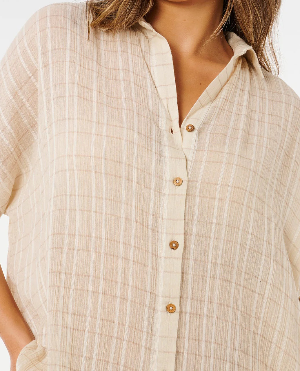 Camicia Donna Rip Curl Paradise Check Cover Up