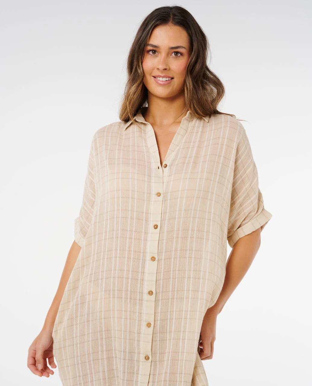Camicia Donna Rip Curl Paradise Check Cover Up