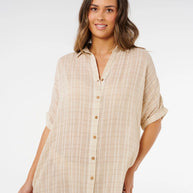 Camicia Donna Rip Curl Paradise Check Cover Up
