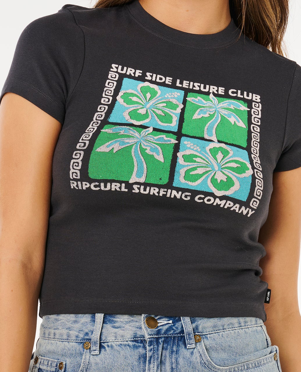 T-Shirt Donna Rip Curl Surf Side Fitted Tee