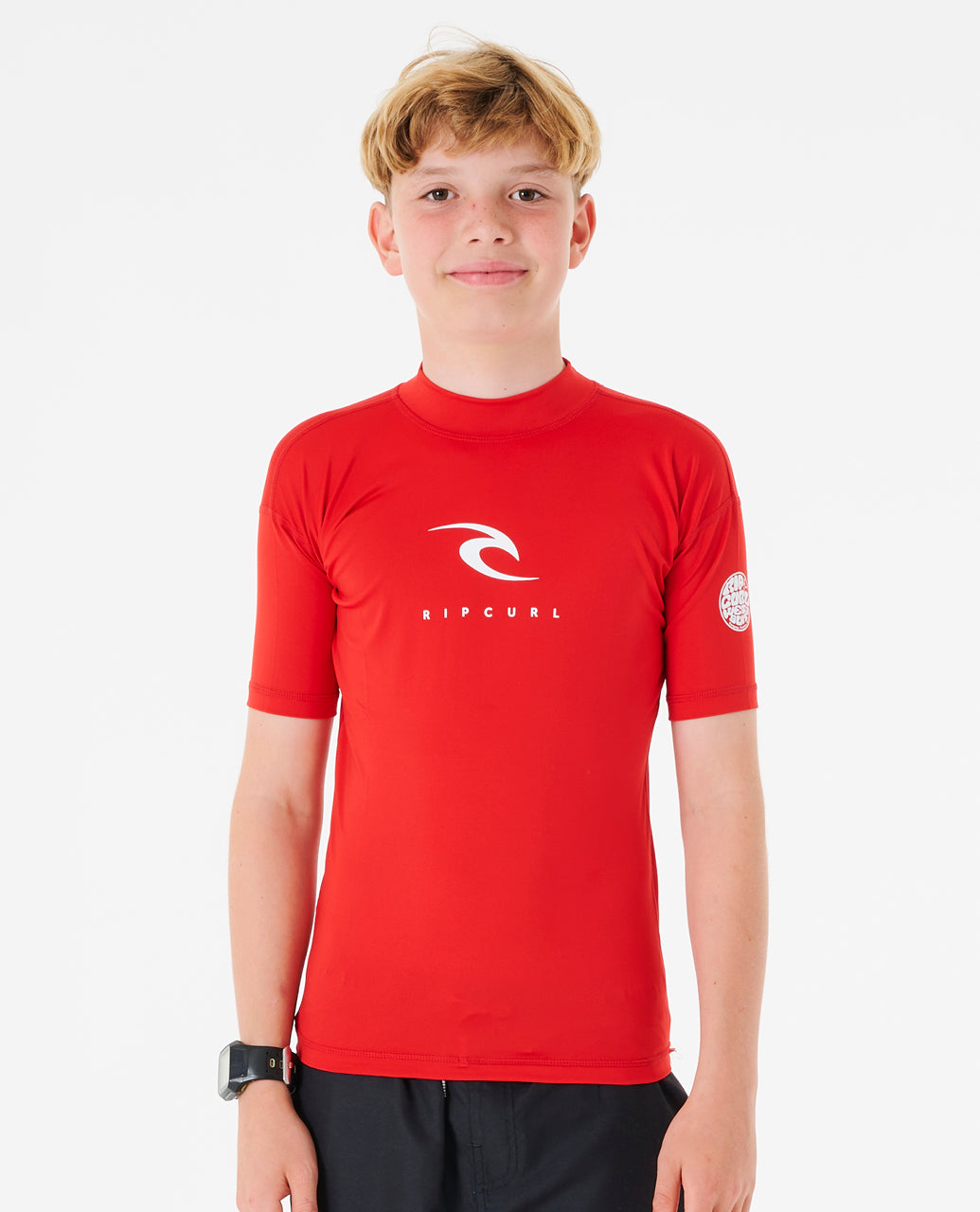 Lycra Rip Curl Corp Short Sleeve UV Boy