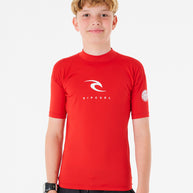 Lycra Rip Curl Corp Short Sleeve UV Boy