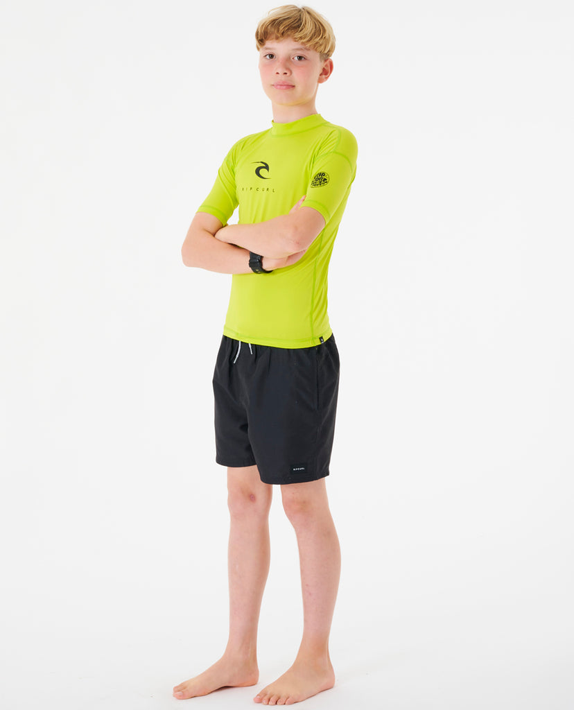 Lycra Rip Curl Corp Short Sleeve UV Boy