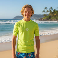 Lycra Rip Curl Ragazzo Anti-UV Waves Maniche Corte