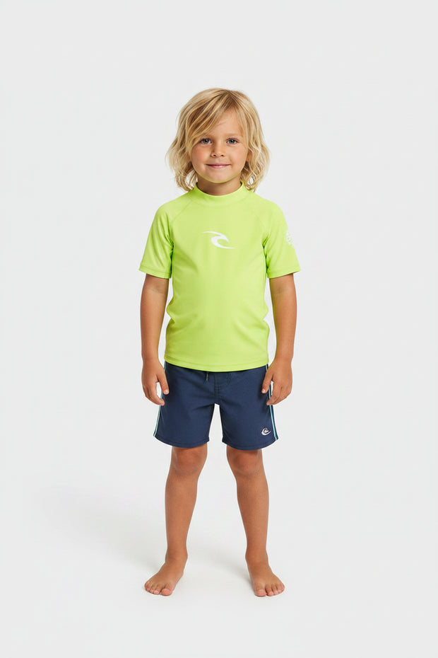 Lycra Rip Curl Bambino Anti-UV Waves Maniche Corte