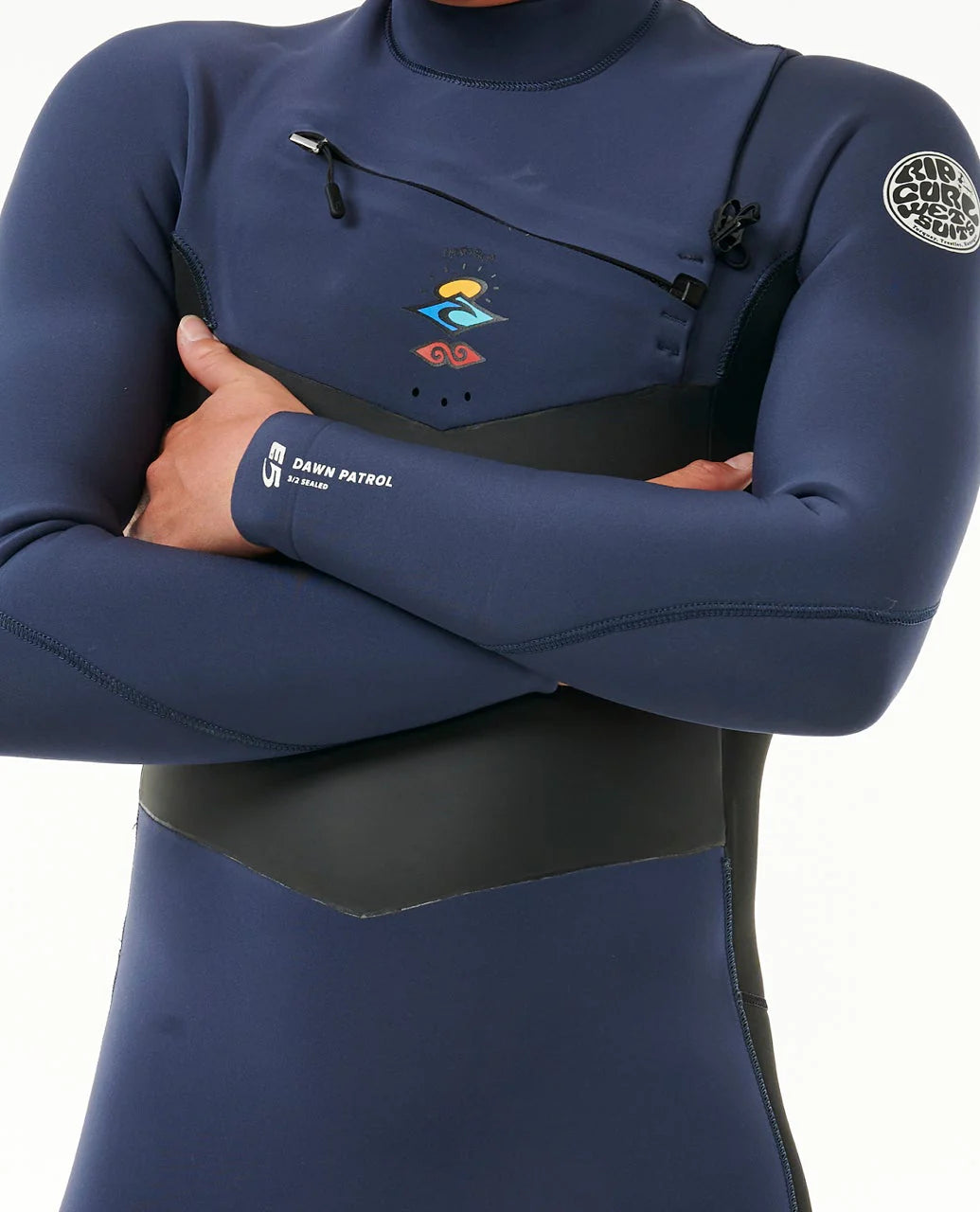 Muta Uomo Rip Curl Dawn Patrol 3/2 Zip Frontale