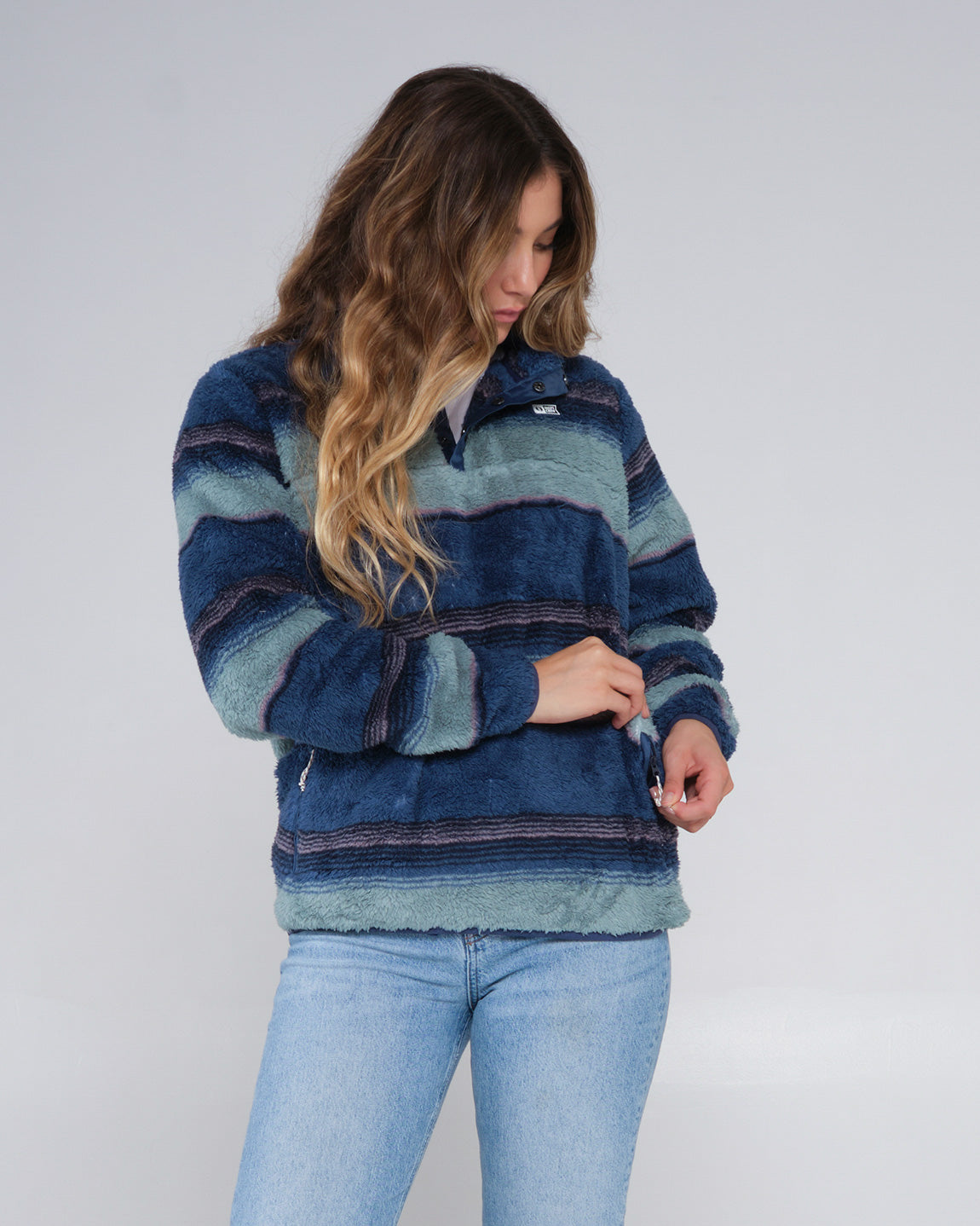 Giacca Sherpa Salty Crew Calm Seas Pullower