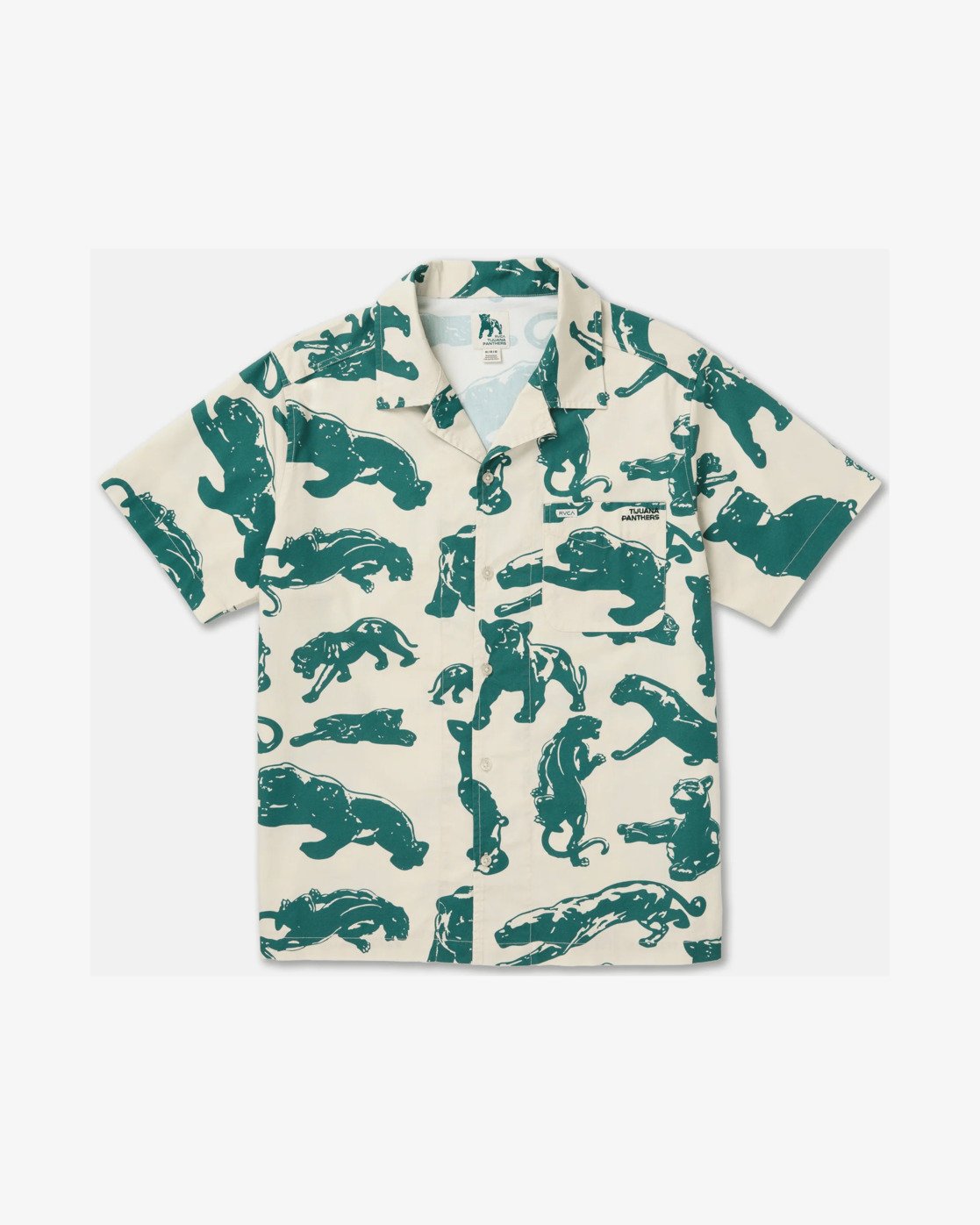 Camicia Manica Corta Rvca TJP All Over 