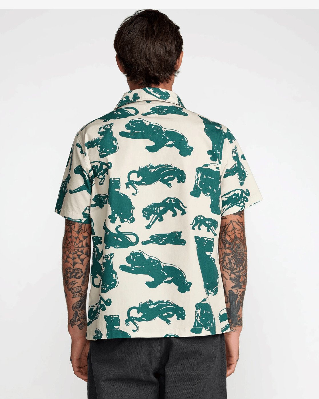 Camicia Manica Corta Rvca TJP All Over 