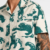 Camicia Manica Corta Rvca TJP All Over 