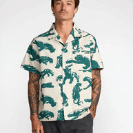 Camicia Manica Corta Rvca TJP All Over 