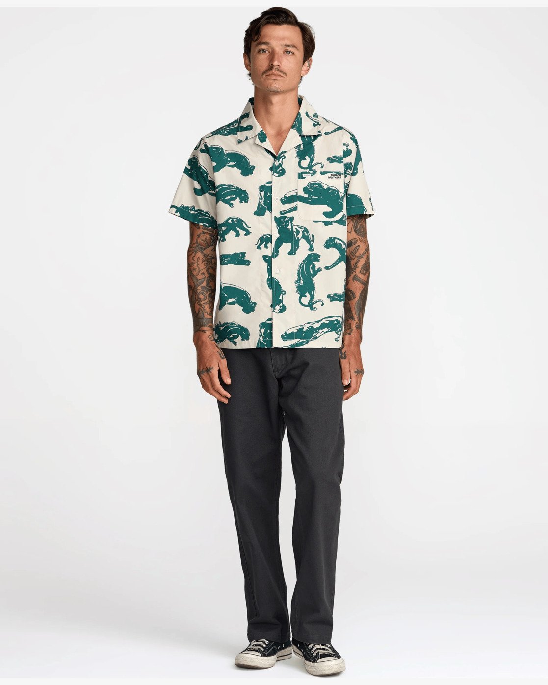 Camicia Manica Corta Rvca TJP All Over 
