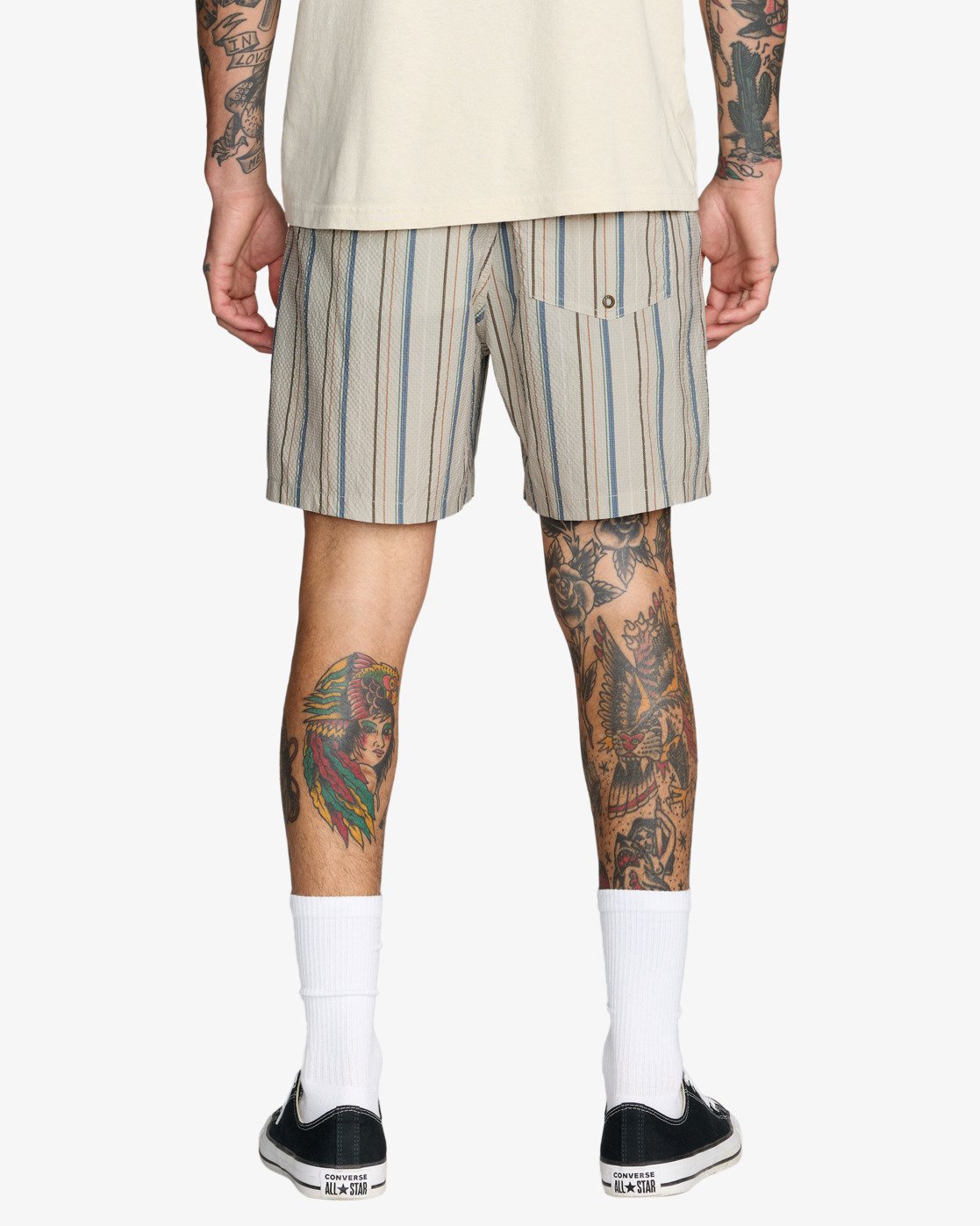 Costume Rvca Exotica Seersucker Elastic 17