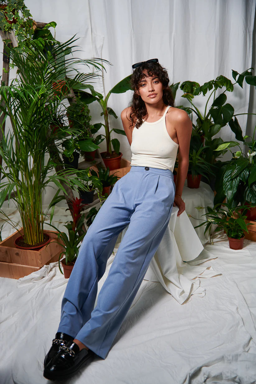 Pantaloni Gamba Larga Donna 24COLOURS