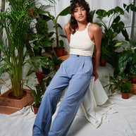 Pantaloni Gamba Larga Donna 24COLOURS