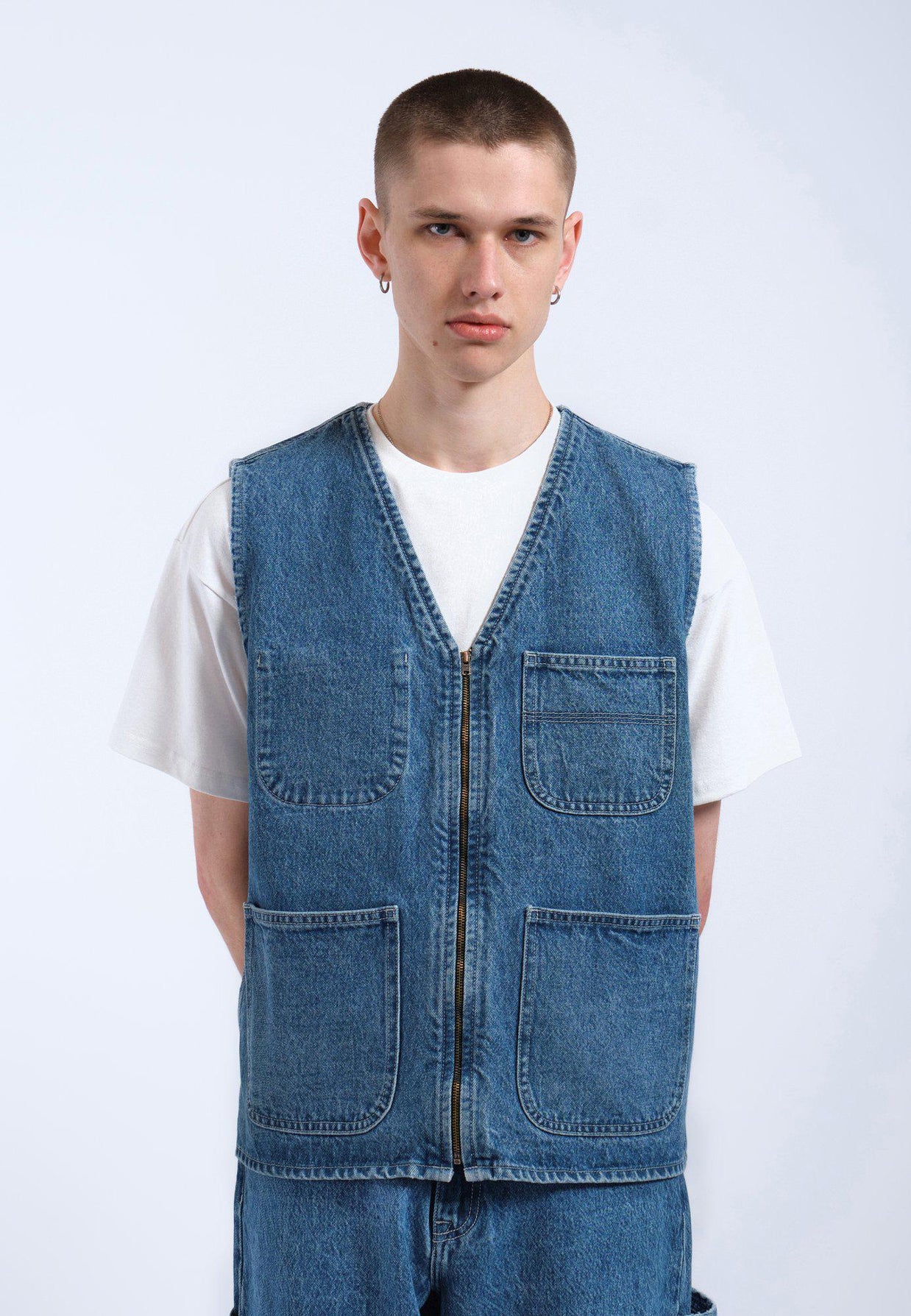 Smanicato Jeans Dr Denim Denver Worker Vest