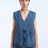 Smanicato Jeans Dr Denim Denver Worker Vest