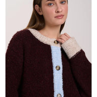 Cardigan 24 Colours con Dettagli a Contrasto