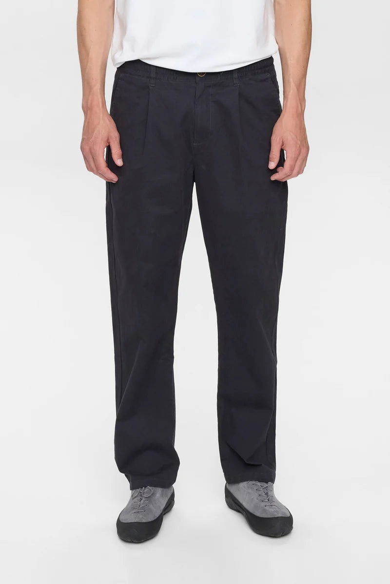 Pantaloni Anerkjendt Akjan Cotton Pleat Ela