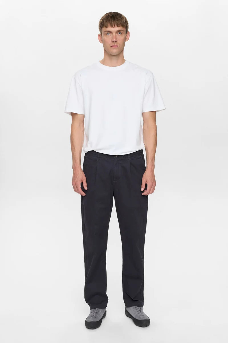 Pantaloni Anerkjendt Akjan Cotton Pleat Ela