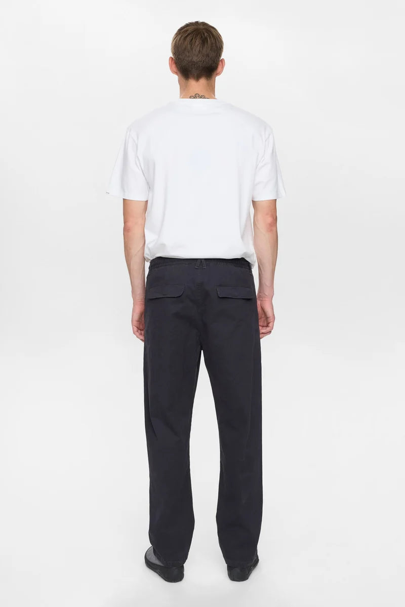 Pantaloni Anerkjendt Akjan Cotton Pleat Ela