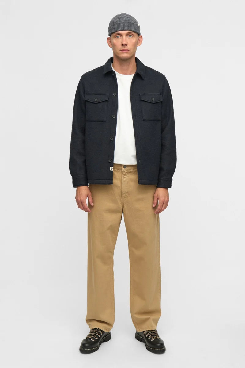 Camicia Lana Cotta Anerkjendt Akoscar Boiled Wool Overshirt