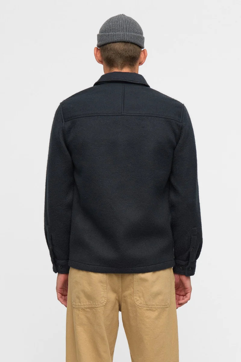 Camicia Lana Cotta Anerkjendt Akoscar Boiled Wool Overshirt