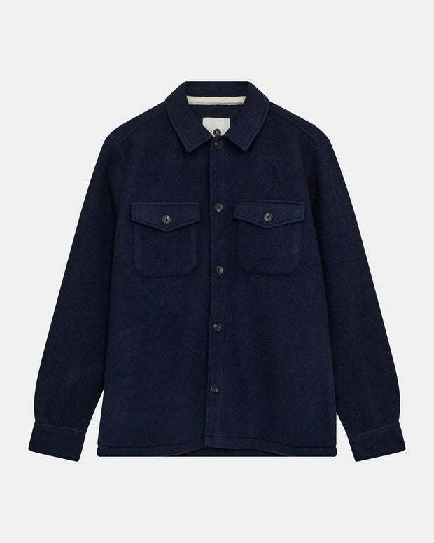 Camicia Lana Cotta Anerkjendt Akoscar Boiled Wool Overshirt