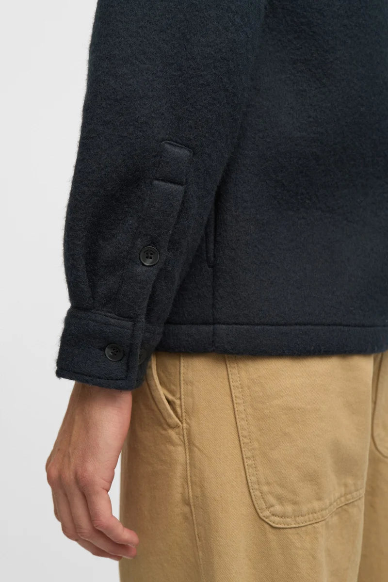 Camicia Lana Cotta Anerkjendt Akoscar Boiled Wool Overshirt