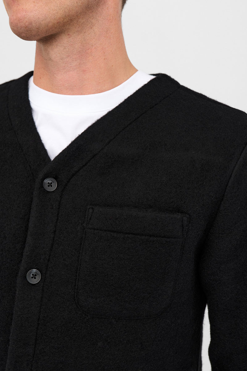 Cardigan Anerkjendt Aksigurd Boiled Wool Overshirt