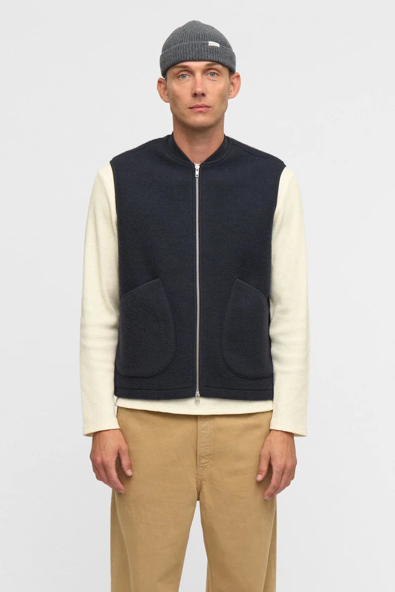 Gilet Uomo Anerkjendt Akrobin Boiled Wool