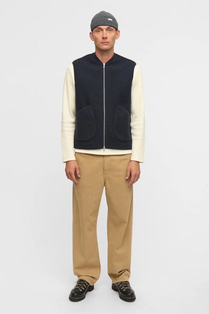 Gilet Uomo Anerkjendt Akrobin Boiled Wool