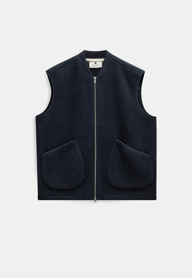 Gilet Uomo Anerkjendt Akrobin Boiled Wool