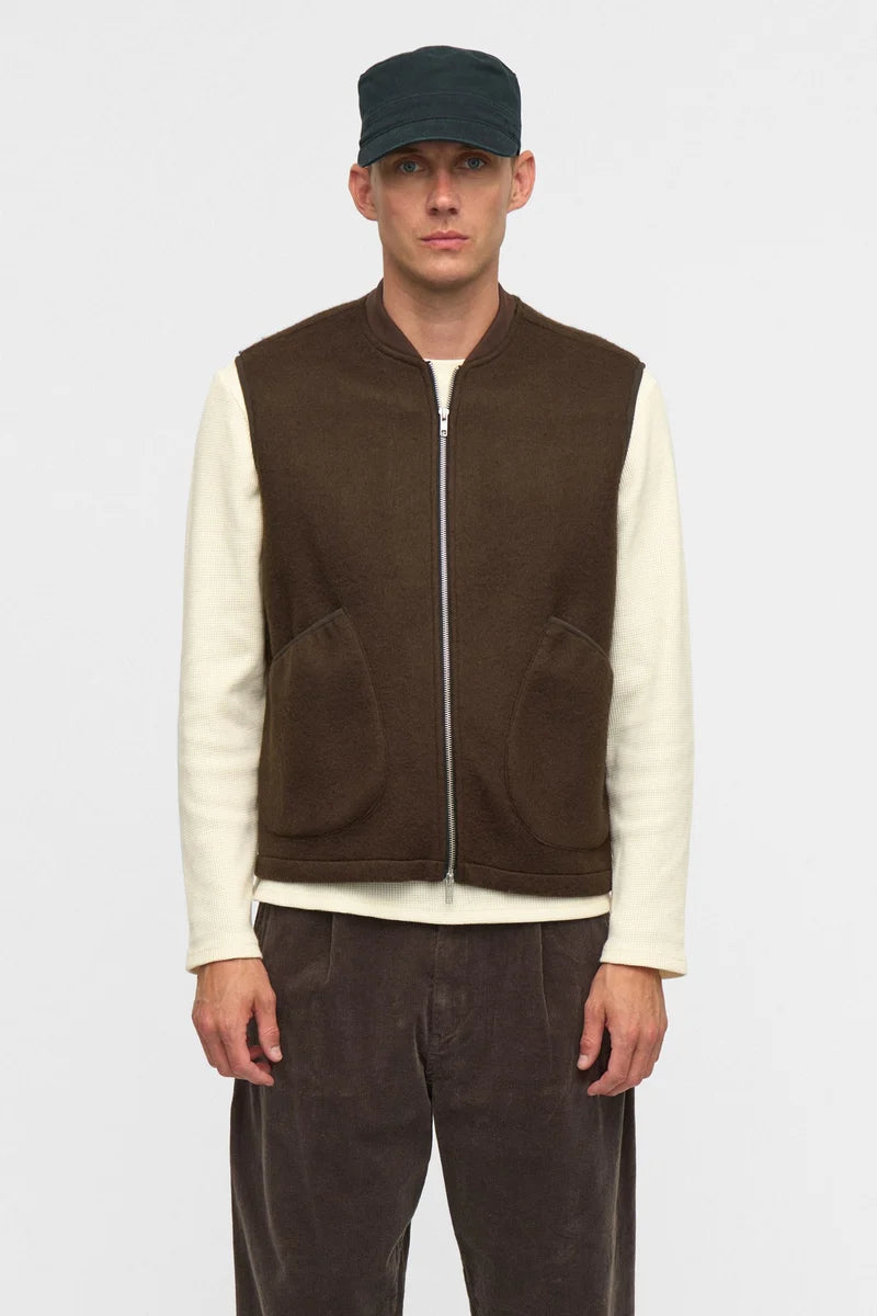 Gilet Uomo Anerkjendt Akrobin Boiled Wool