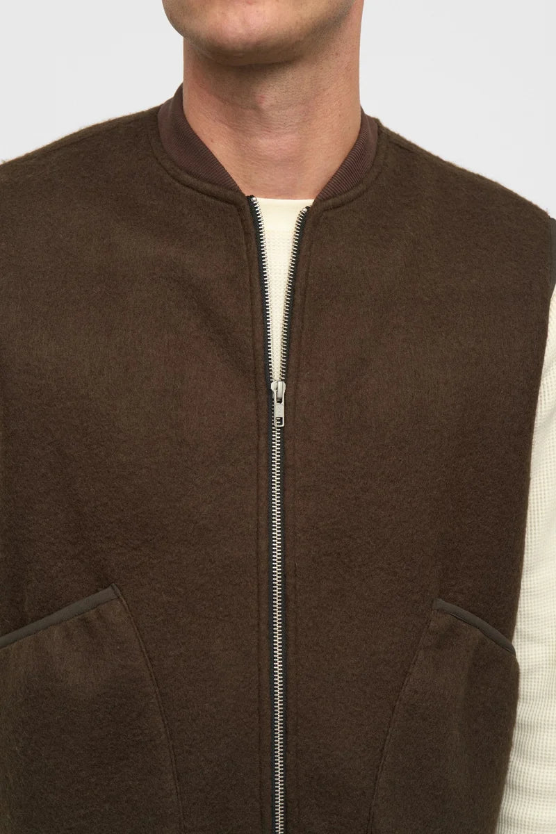Gilet Uomo Anerkjendt Akrobin Boiled Wool