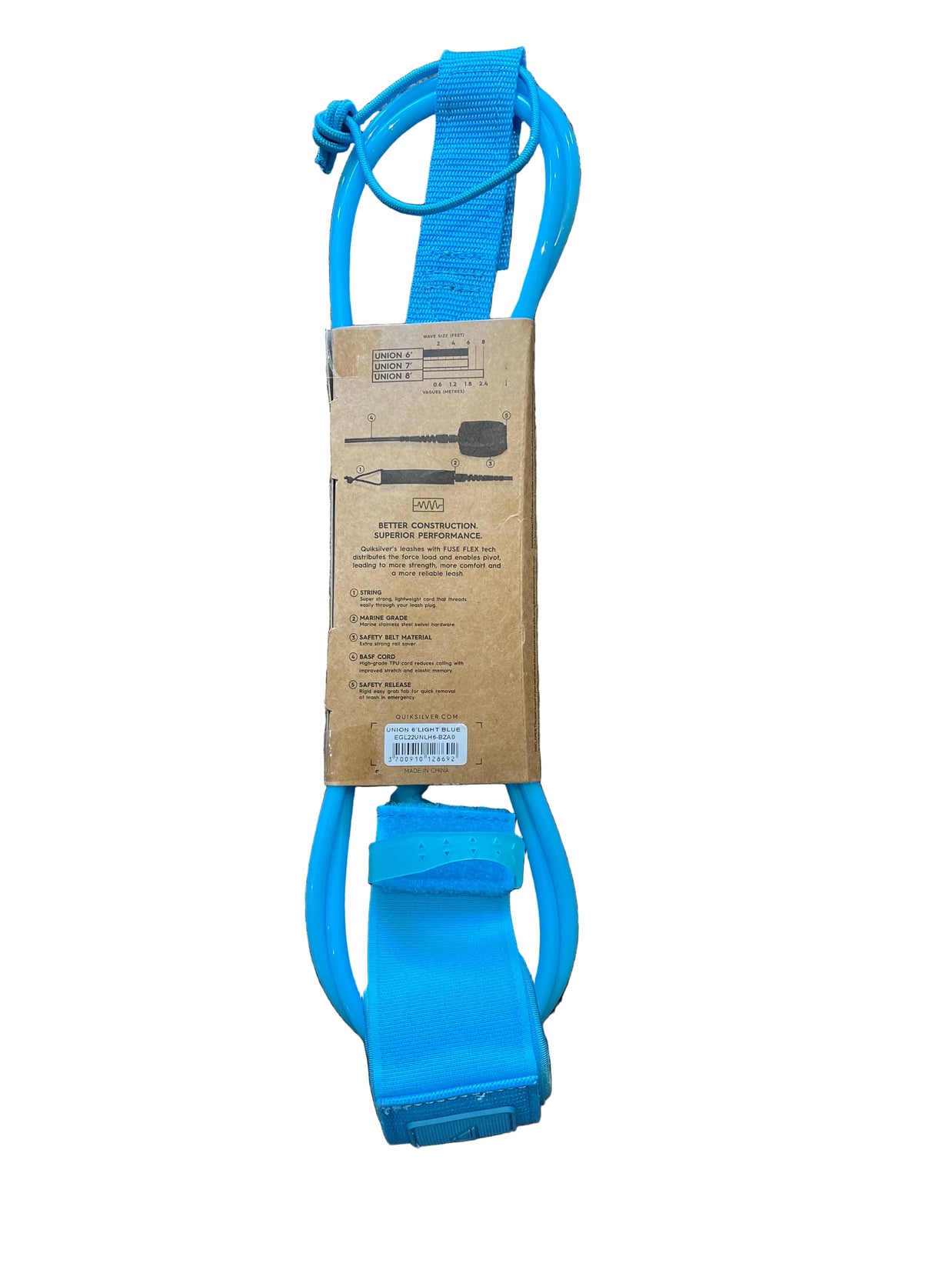 Leash Quiksilver Union 6'