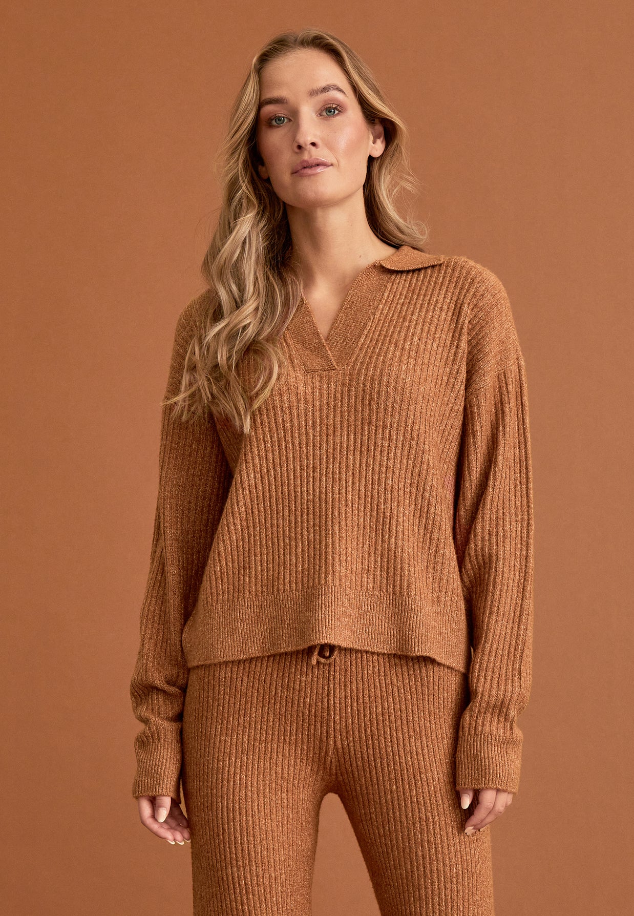 Pullower Desires DSEmma Crop Polo Knit