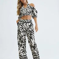 Top Desires DSMaya Printed Halterneck Blouse