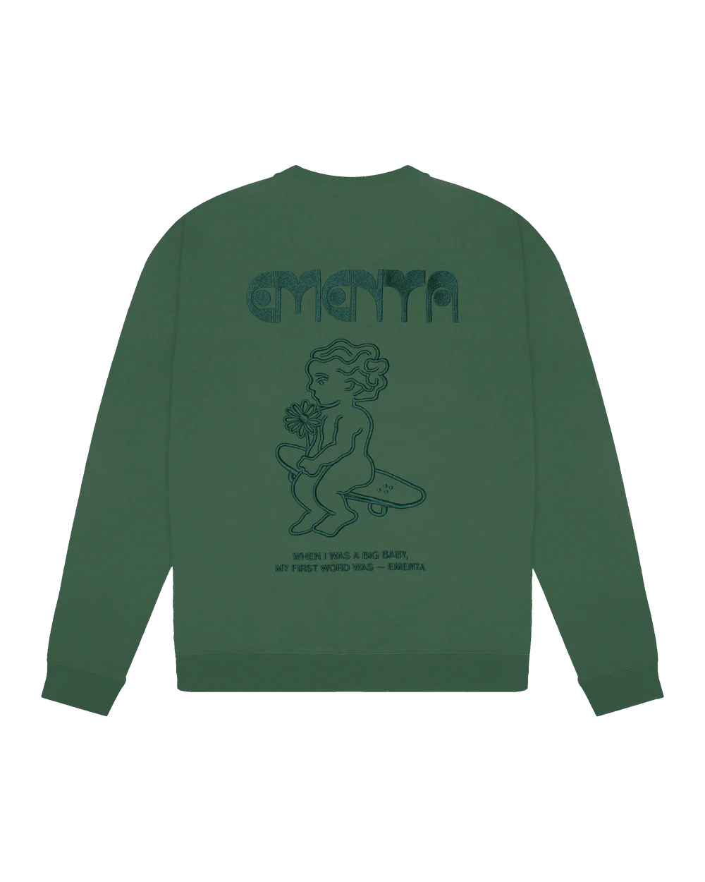 Felpa Girocollo Ementa First Word Crew