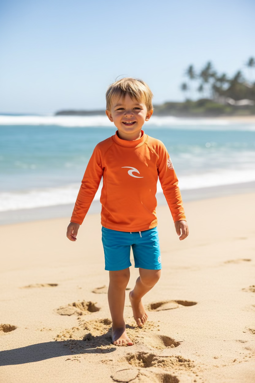 Lycra Rip Curl Bambino Anti-UV Waves Maniche Lunghe