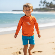 Lycra Rip Curl Bambino Anti-UV Waves Maniche Lunghe