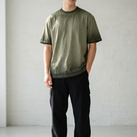 T-Shirt Booger Oversize Washed Collo Largo