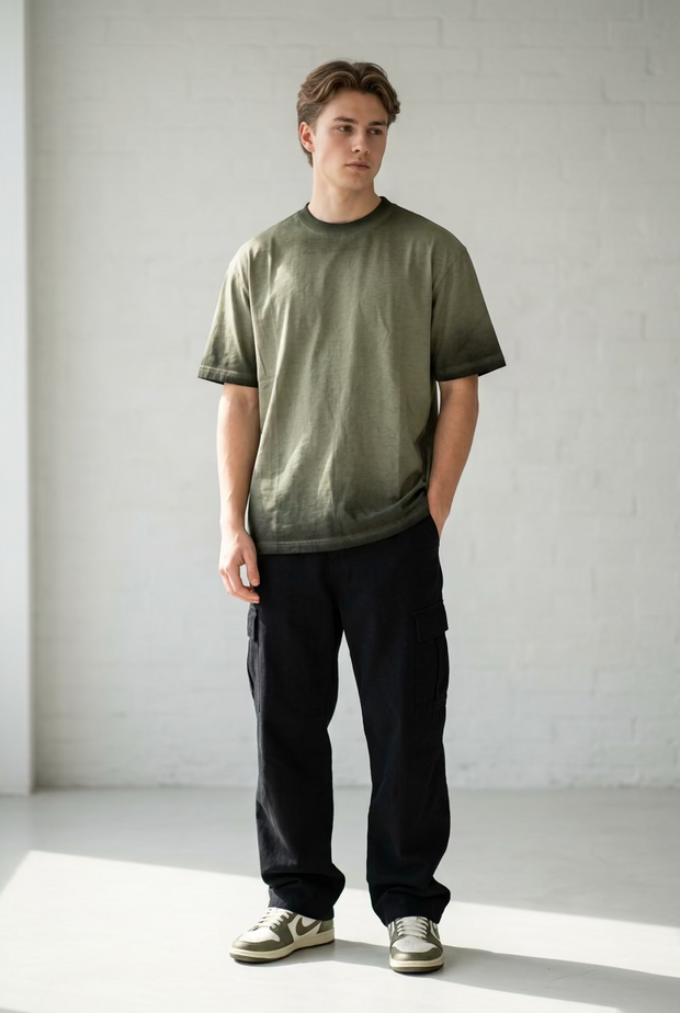 T-Shirt Booger Oversize Washed Collo Largo